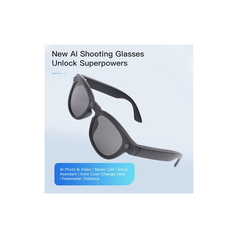 Dpofirs Gafas Inteligentes de Traducción de IA, Gafas de Sol