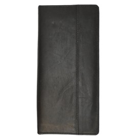 MARSHAL Zip Around Leather Travel Wallet with Passport and Boarding pass Holder