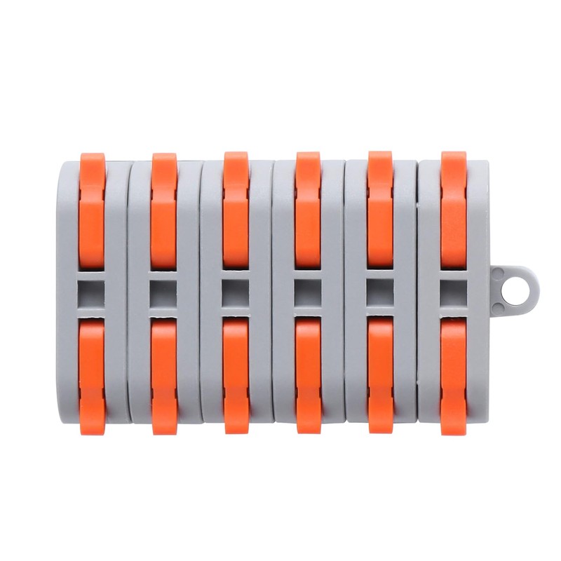 60 pcs XHF Colourful Conductor Compact Connectors Lever Connectors Nuts,
