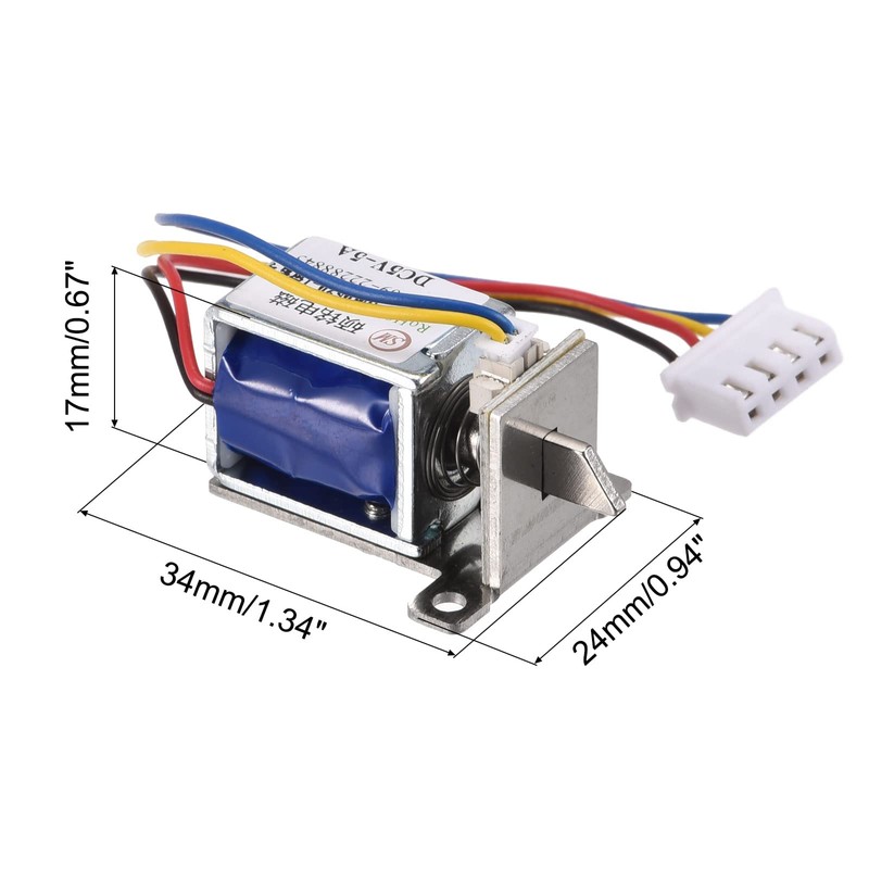 sourcing map Solenoid Electric Lock Electromagnetic Lock DC5V for Door
