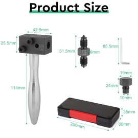 efuturetime Flaring Tool Brake Line 3/16 Inch Tool for Double Flare, Flaring Tool Set with Tool Box for Repair of 4.75 mm Vehicle Brake Lines Flaring