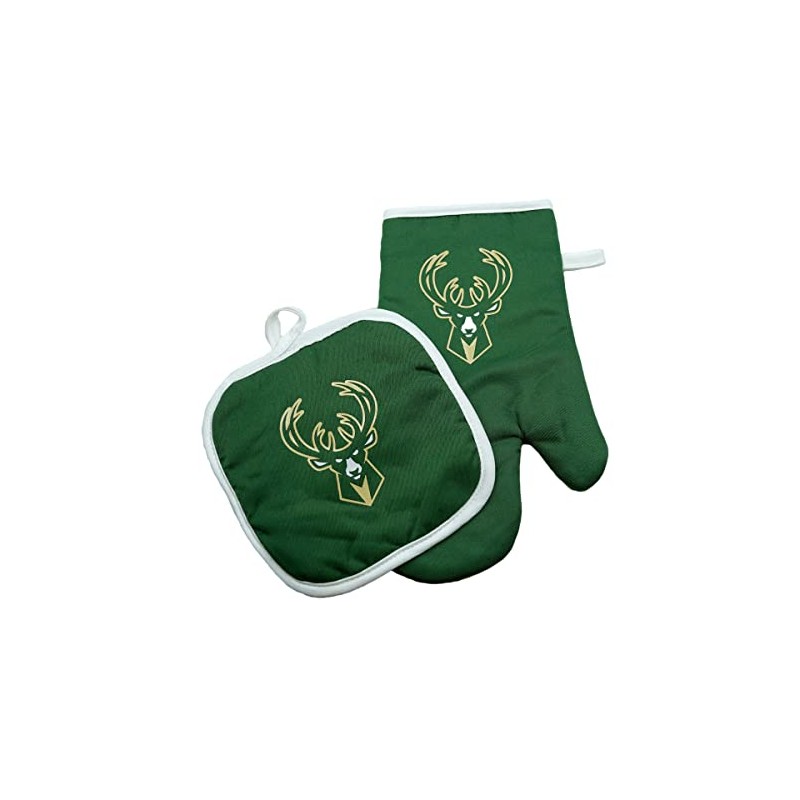Milwaukee Bucks Oven Mitt/Potholder Green