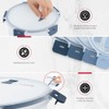 Set de Recipientes Apilables de Plástico para Alimentos con Tapas