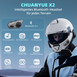 CHUANYUE Motorcycle Headset with Intercom X2
