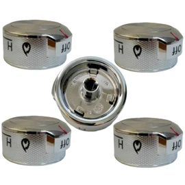 5 Packs W11030413 W10786063 W11027434 stove Knob range Compatible with whirlpool 4461624 PS11770322 W10643306 burner knob Kitchen Utensils