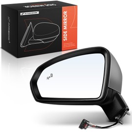A-Premium Driver Side Power Door Mirror - Compatible with Volkswagen Taos 2022 2023 2024 - Non-Heated Manual Folding Outside Rear View Mirror with Blind Spot Detection
