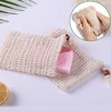 Natural Soap Bag,2 pcs Sisal Soap Bag,Soap Exfoliating Bag, Exfoliating