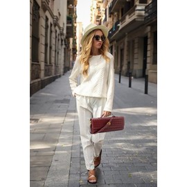 Lmkids Woven Evening Bag Clutch Purses For Women, Woven Leather Crossbody Bag Purse For Women Shoulder Handbag Cute Satchels (Claret)