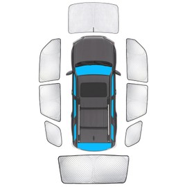 KMF Windshield Sun Shade Replacement for Toyota 4Runner Accessories 2010-2024, Side Window Sun Shade Cover Sun Visor Shield Cover,Rear Window Sunshades for Camping/Baby UV Block and Privacy Protect