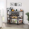 Zarler Bar Table Cabinet, Home Mini Bar Cabinet for Liquor,