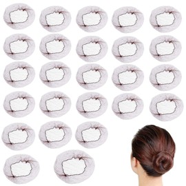 Invisible Hair Nets, 25 Pcs Hair Nets,Elastic Edge Mesh, Hair Nets for Women Bun,for Ballet, Dance, Nurse and so on (Brown)