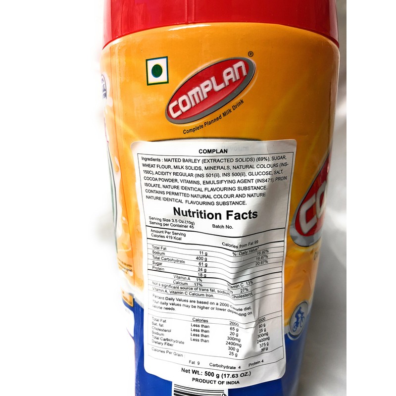 Complan for growth complete planned food Natural Drink Mix (Milk