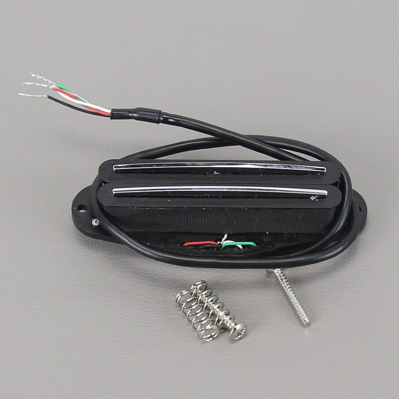 FLEOR Ceramic Hot Rail Single Coil Size Humbucker Pickups Set