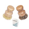 Lotatheta 2 pcs Dish Brush Palm Pot Washing Cleaning Scrub