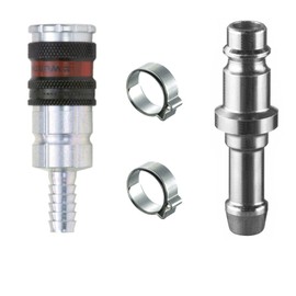 AUPROTEC Compressed Air Quick Coupler Set, Würth Safety Coupling Nipple and Jingles