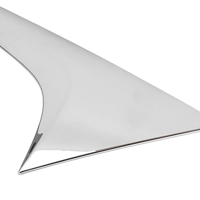 2Pcs/Set Rear Window Side Spoiler Wing Splitter Trim ABS Chrome