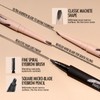 Angled Brush Eyebrow Pencils Set,3-in-1 Liquid Microblading Eyebrow Pen for