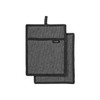 Ladelle Eco Recycled Pot Holder, Pack of 2, Charcoal
