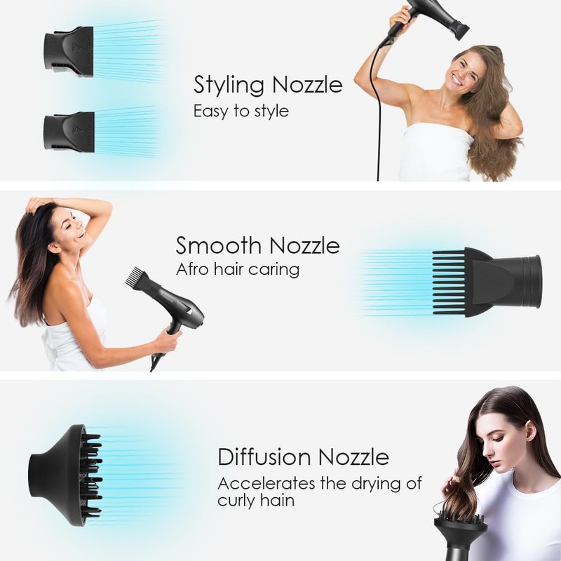 Faszin Ionic Salon Hair Dryer, Professional Blow Dryer AC Motor