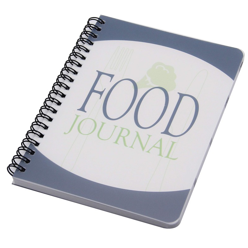ATDAWN Food Journal/Food Diary/Diet Journal Notebook, 5x7 Inch, 120 Pages,