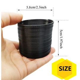 2 Pieces Squirrel Proof Metal Spring Barrier Device Spring Guard Baffle Accessories Outdoor Bird Feeder Protects Hanging Spring Type Coil Poles Raccoon Proof (Black)