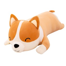 XZJMY 23.6 inch Dog Plush Pillow, Plush Pillow Stuffed Animal, Corgi Pillow Plush Toy Doll, Comfort Cushion Gifts for Girls Boys