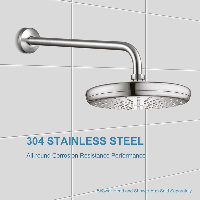 OFFO Shower Arm Flange Brushed Nickel 2.5 Inches in Outer