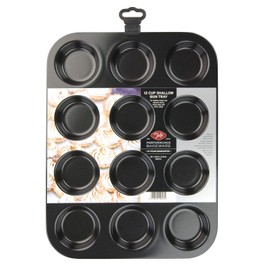 Tala Performance 12 Cup Shallow Bun Tin, Professional Gauge Carbon Steel with Eclipse Non-Stick Coating