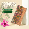 boshiho Women's Cork Wallet, Large Cork Purse, Interchangeable Wallet Flap