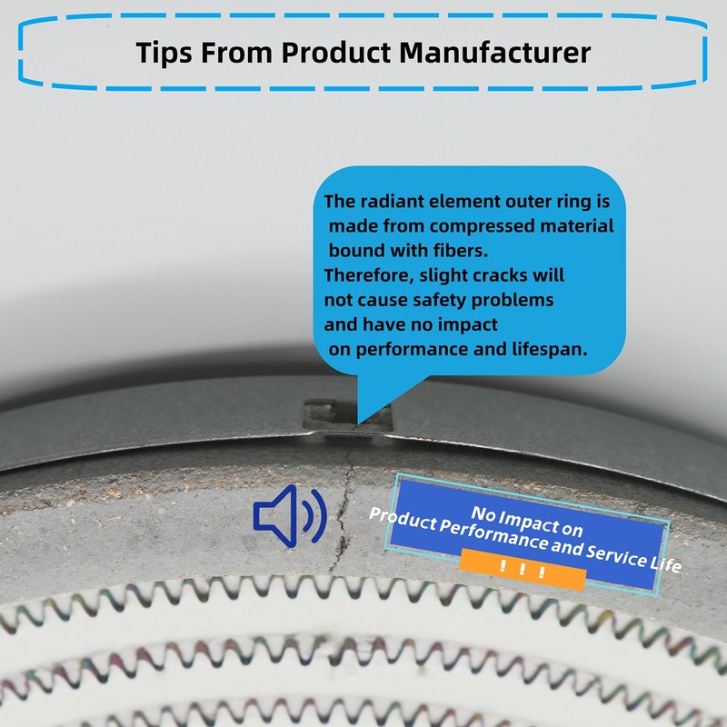 Upgraded Range 12" Triple Haliant Surface Element Replacement for GE