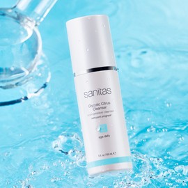 Sanitas Progressive Skinhealth Glycolic Citrus Cleanser 150 ml- Exfoliating Facial Cleanser Reduces Fine Lines and Wrinkles