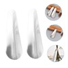Ipetboom 2pcs Short Handled Stainless Steel Shoe Horns for Men