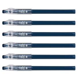 PILOT Frixion Ball Stick Rollerball Pens Tip 07 Pack of 6 Midnight Blue