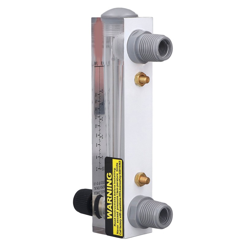 Liquid Flowmeter Panel Type Acrylic Transparent Adjustable Fluid Flow Meter