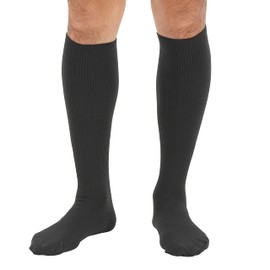 Dr. Feel Physician Supervised Elastic Socks, Warm - Fleece Lined with High Heat Retention, Made of Deodorizing Material, Toe Included, For Both Feet (Pack of 1), Black