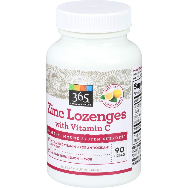 365 Everyday Value 365 Everyday Value, Zinc Lozenge with Vitamin