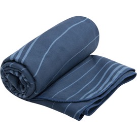 Sea to Summit - DryLite Towel Travel Towel XL - Microfibre Beach Towel - Super Soft & Velvety - Quick Drying - Hanger & Bag - Travel & Fitness - 75 x 150 cm - Atlantic Wave Blue - 230 g