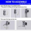 CAMPINGMOON Butane Gas Fuel Canister Adapter Stand Type Convertor for