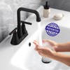 Matte Black Bathroom Sink Faucet, Hurran 4 inch Bathroom Faucets