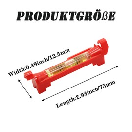 String Spirit Level, Pack of 9 Small Spirit Level, 75 mm Guidance Cord, Post Spirit Level, Mini Professional for Masonry, Plumbing, Pipe Installation (Red)