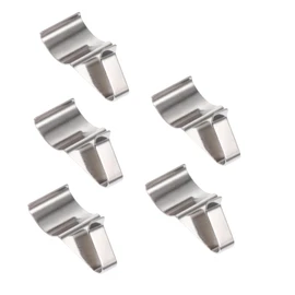 Ciieeo 5Pcs No Drill Hook Stainless Steel Vinyl Wallboard Hidden Hooks for Hanging Kitchen Utensils Clothes and Outdoor Decor