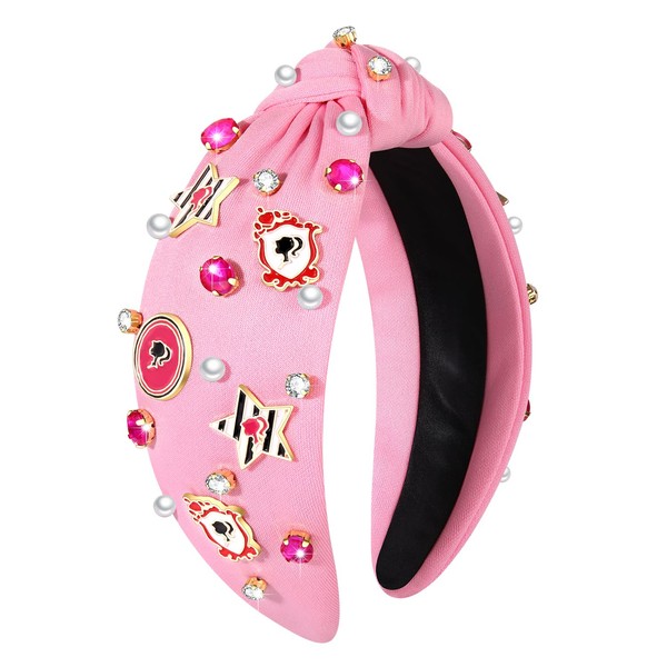 Knotted Headbands for Women Girls Funny Makeup Lipstick High Heels