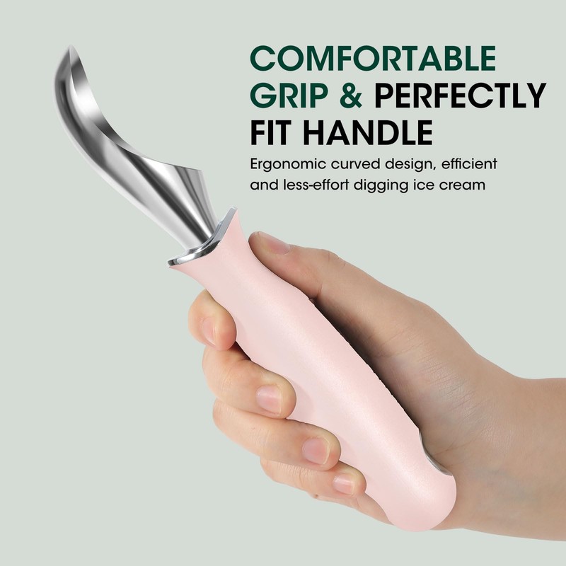 Beneno Heavy Duty Ice Cream Scoop - Upgraded Anti-Fracture Design,