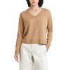 Women's Merino Wool Sweater Casual Lightweight V Neck Raglan Sleeve