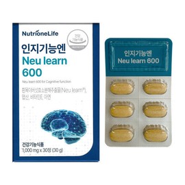 NutriOneLife 뉴트리원 인지기능엔 뉴런 600 1000mg x 30정 1개 / 써클 NutriOne Cognitive Function Neuron 600 1000mg x 30 tablets 1 pack / Circle