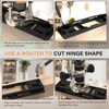 Hinge Drilling Jig Installation Locator Template for 2‑1/2 to 6