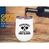 Pickleball White Edition Wine Tumbler 12oz - Serving up smiles