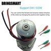 BRINGSMART 24V 5rpm DC Worm Gear Motor 70kg.cm Self-Locking Reversed