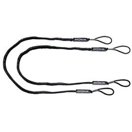 Extreme Max 3006.3065 BoatTector Bungee Dock Line Value 2-Pack - 8', Black