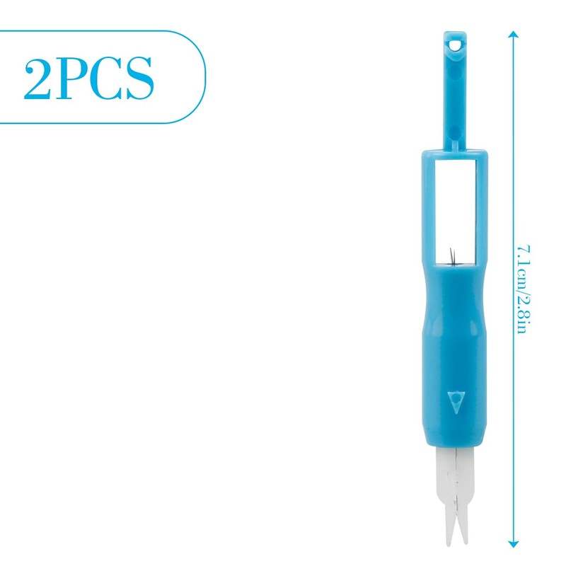 GLADFRESIT Sewing Machine Needle Threader, 2PCS Automatic Sewing Needles Easy